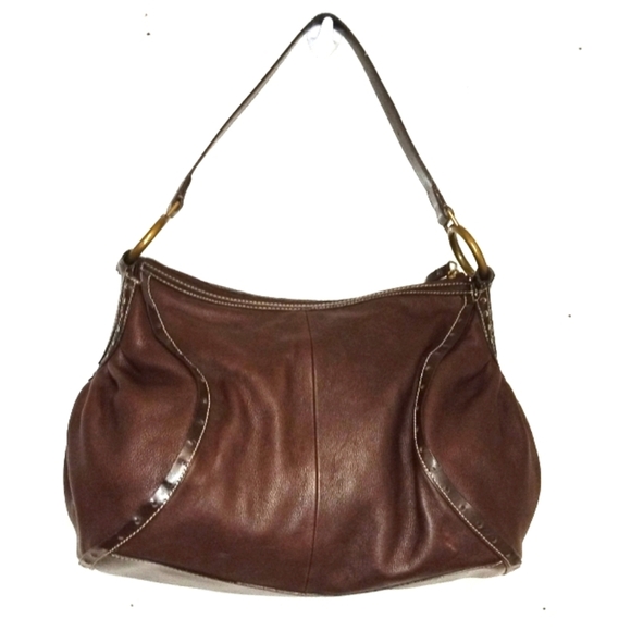 Franco Sarto Handbags - Franco Sarto brown zipper top tote bag